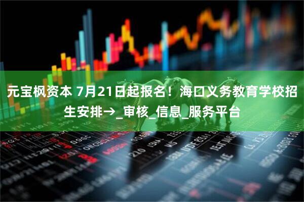 元宝枫资本 7月21日起报名！海口义务教育学校招生安排→_审核_信息_服务平台