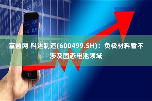 富盈网 科达制造(600499.SH)：负极材料暂不涉及固态电池领域